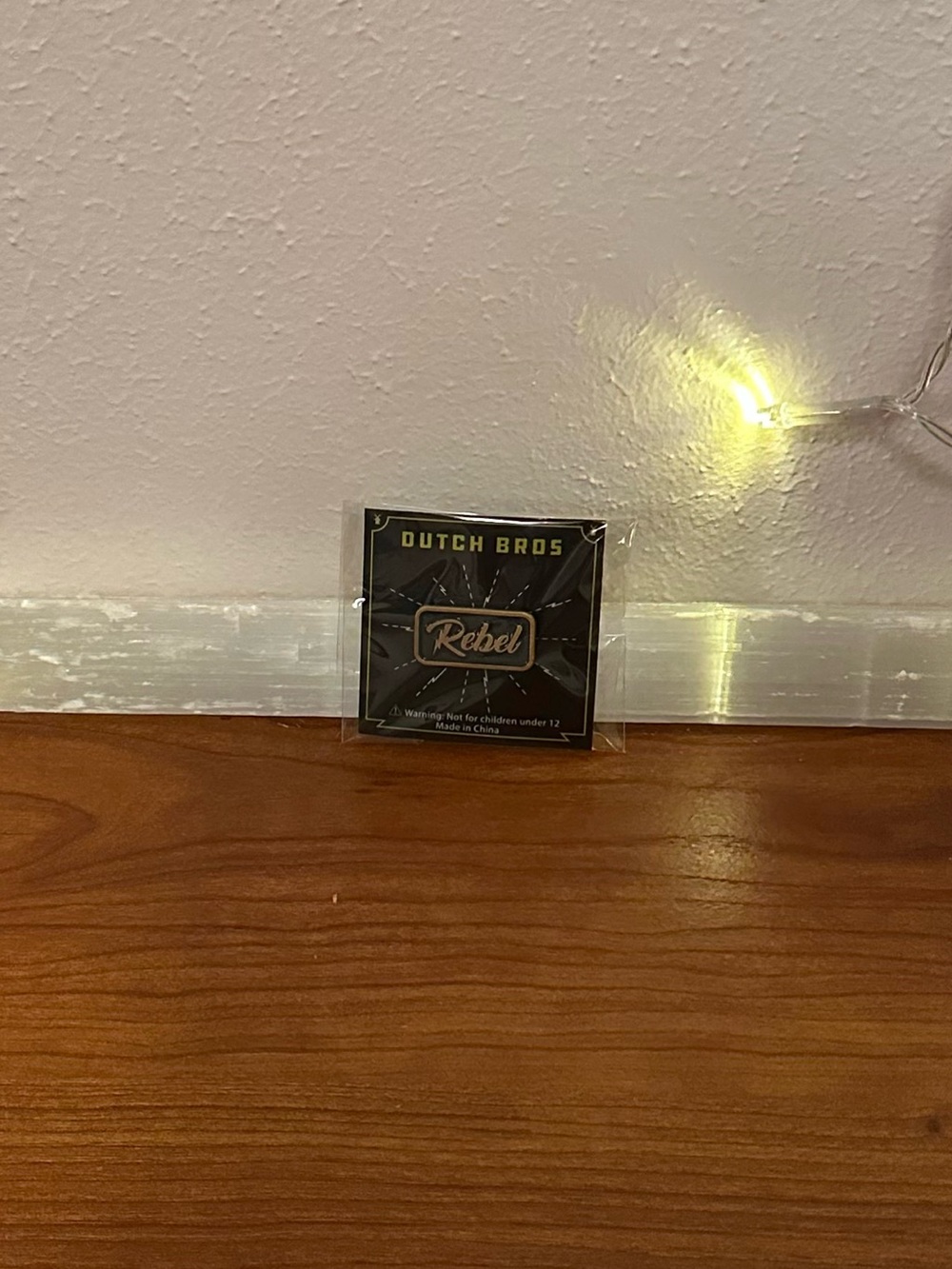 Dutch Bros Rebel Pin - Black and Gold Accent